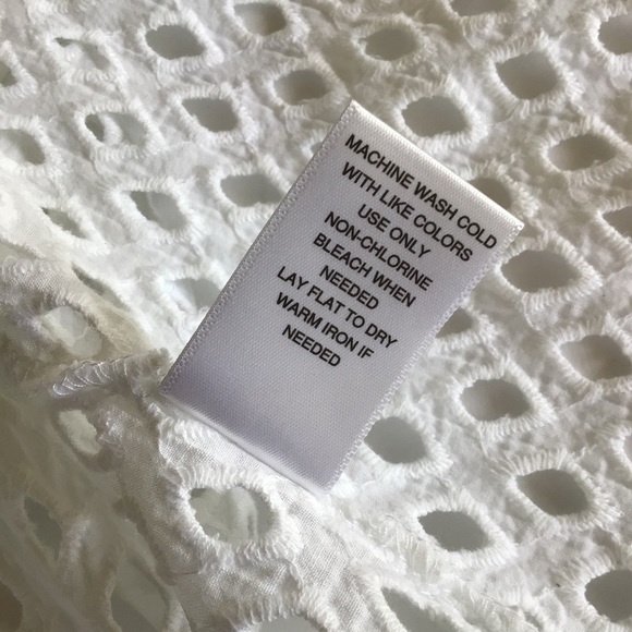 MICHAEL STARS WOMENS WHITE EYELET OPEN FRONT SLEEVELESS VEST SMALL - Picture 7 of 8